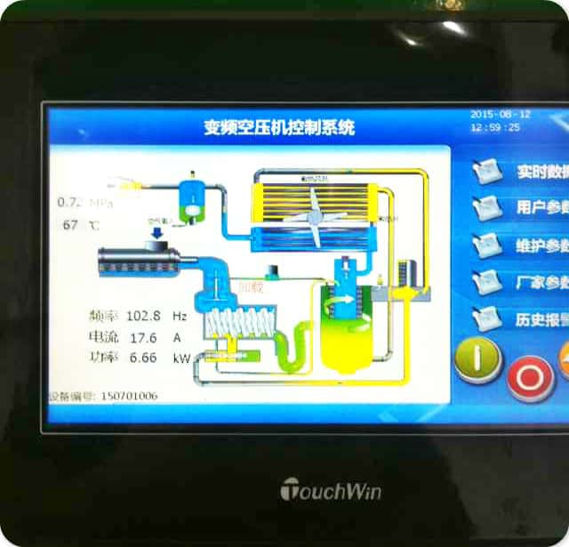 空壓機(jī)控制面板