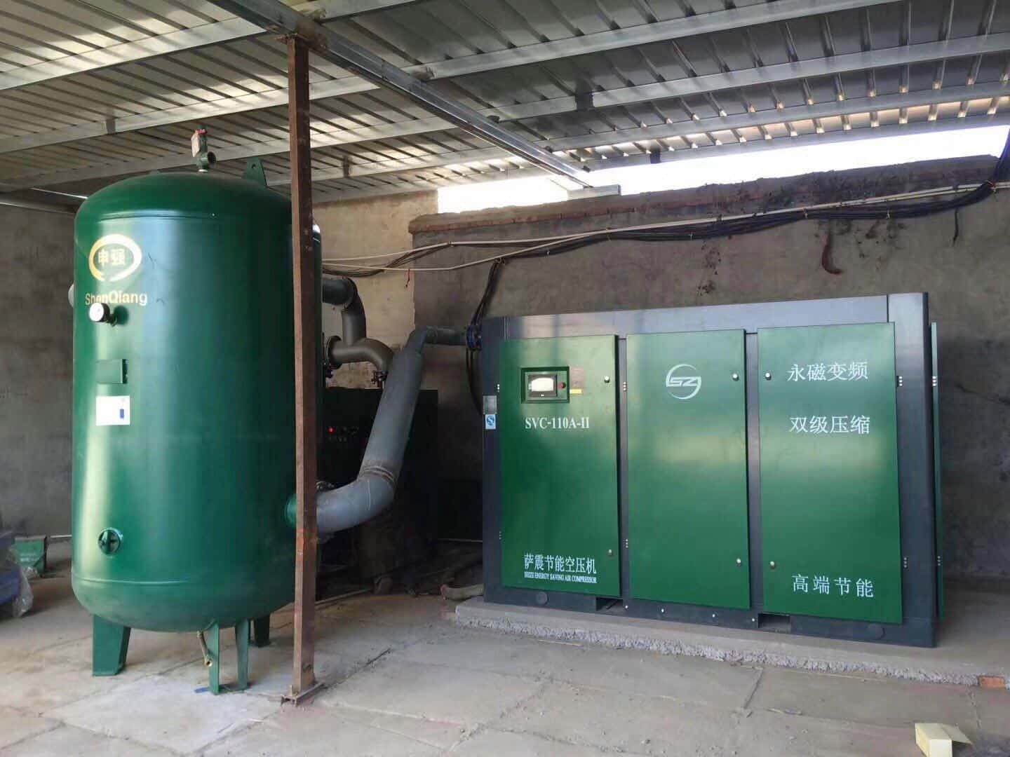 薩震節能空壓機客戶現場圖