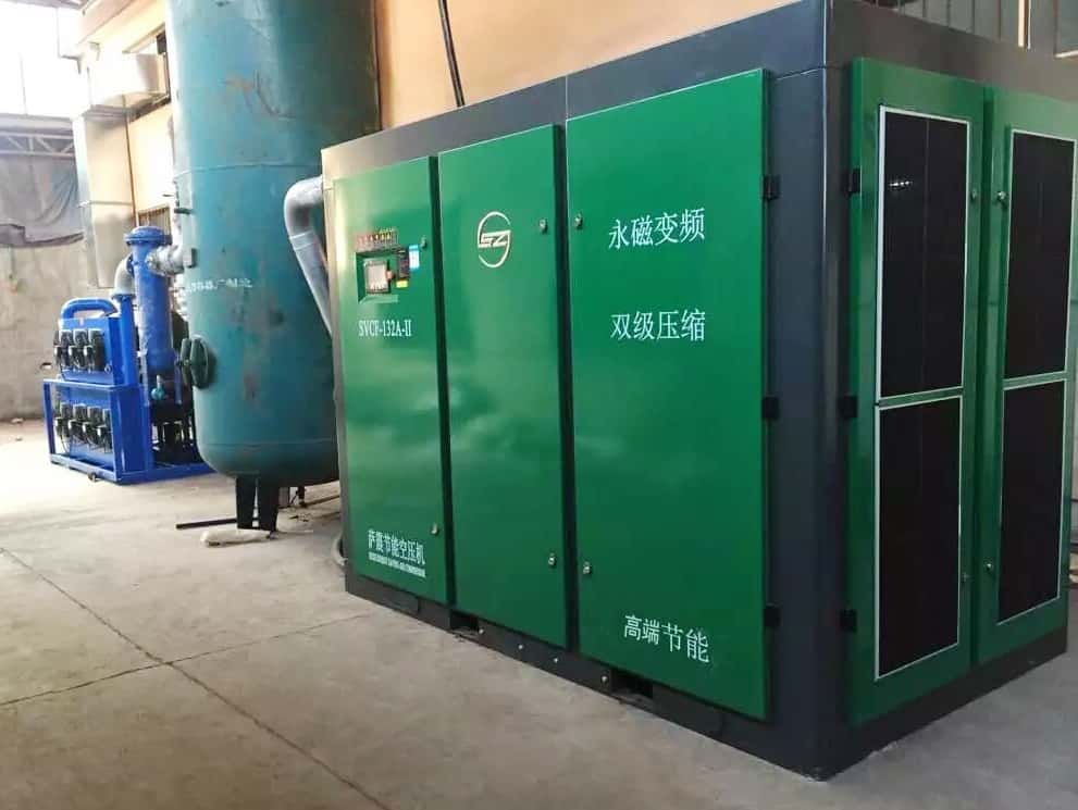薩震節能空壓機客戶現場圖