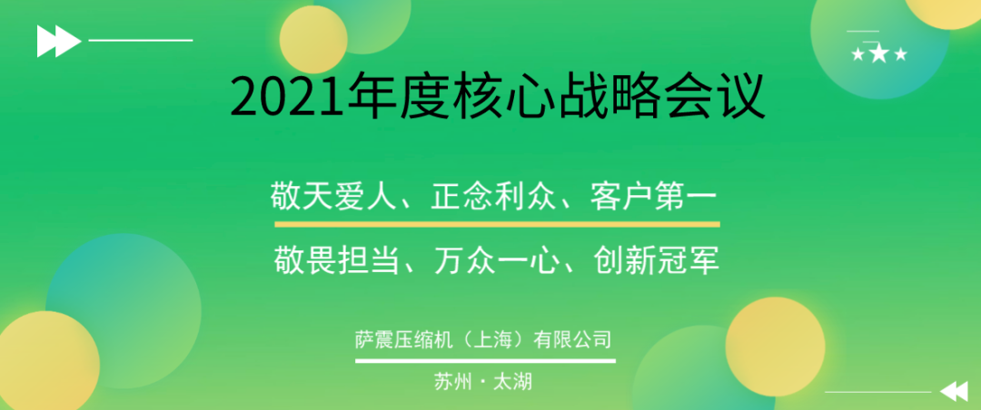 薩震節能空壓機戰略會議