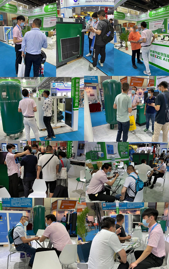 薩震智能節(jié)能空壓機(jī)火爆現(xiàn)場(chǎng)