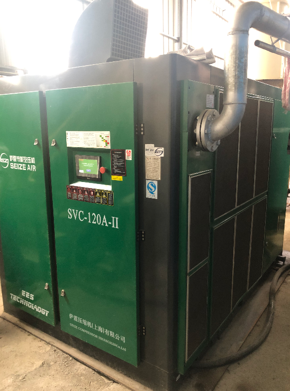 薩震節能空壓機產品質量好,深受用戶的信賴!用戶空壓機站房圖